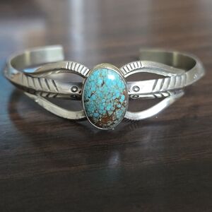 Silver Turquoise Cuff Bracelet